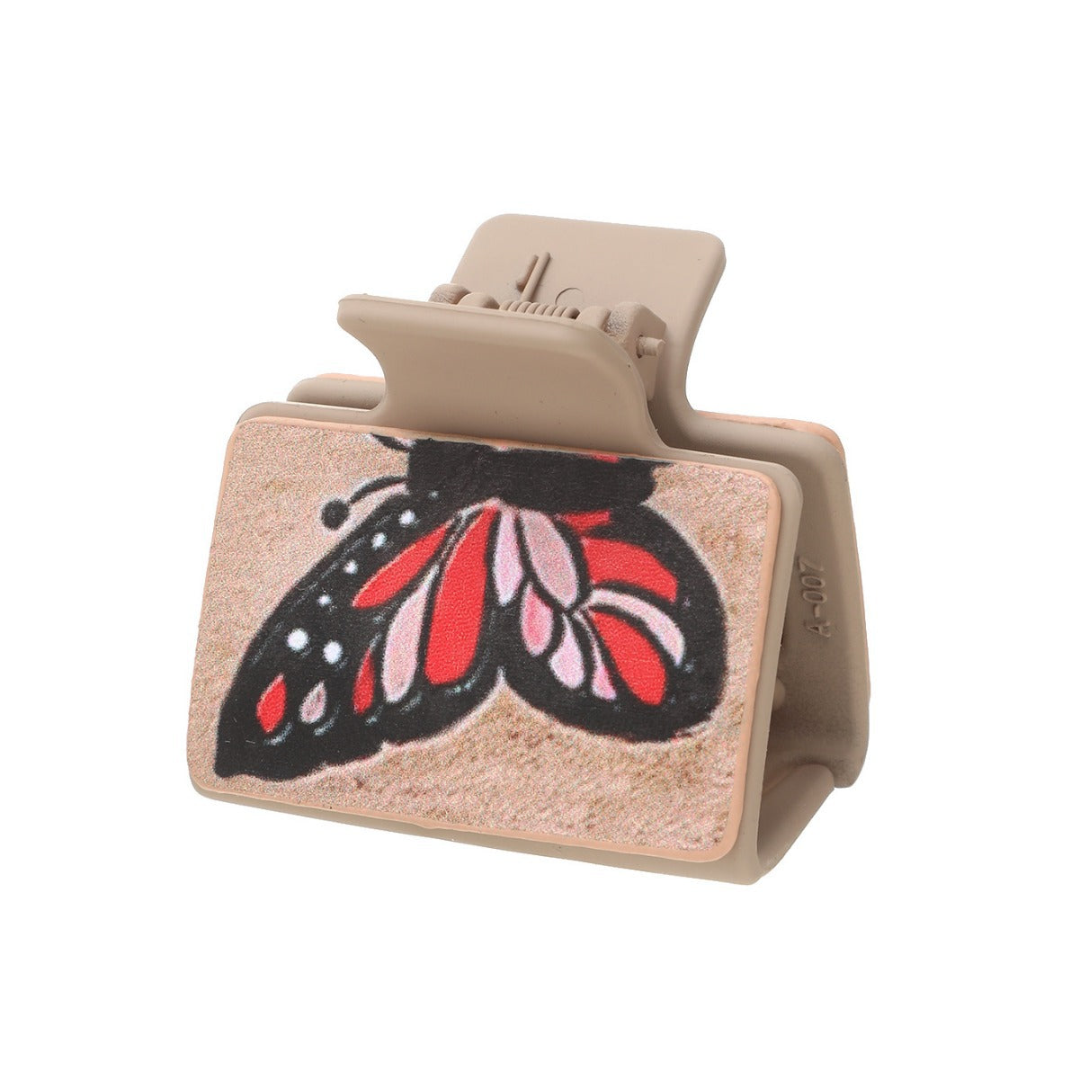 Wholesale Western Style Cactus Butterfly Flower Leather Hairpin Women Shark Clip